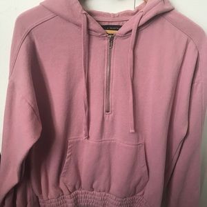 Pac Sun- LA Hearts Mauve-Pink, Half Zip hoodie